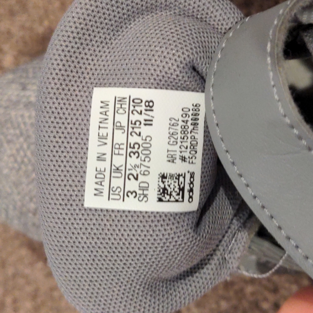Adidas Cloudfoam Grey Sneakers Youth 3 - Picture 3 of 6